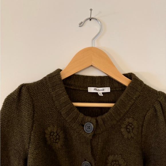 Madewell Sweaters - Madewell Green Knit Cardigan